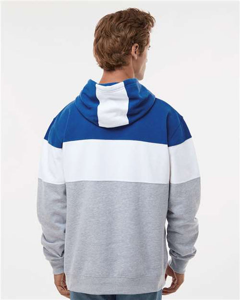 VARSITY FLEECE COLORBLOCK CUSTOMIZABLE HOODED SWEATSHIRT