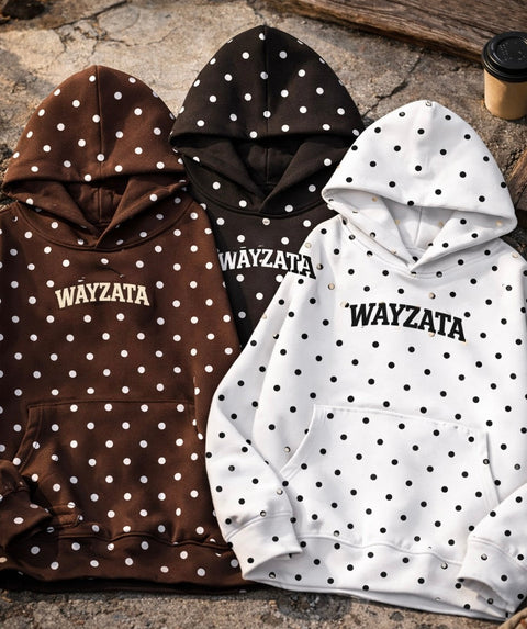 CUSTOMIZED POLKA DOT HOODIE