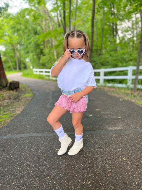 CUSTOMIZED FRINGE SHORTS