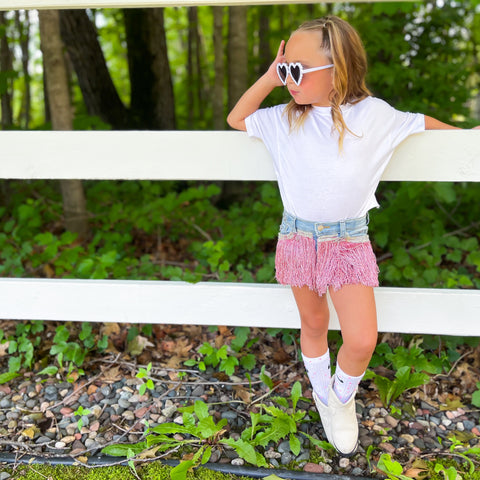 CUSTOMIZED FRINGE SHORTS