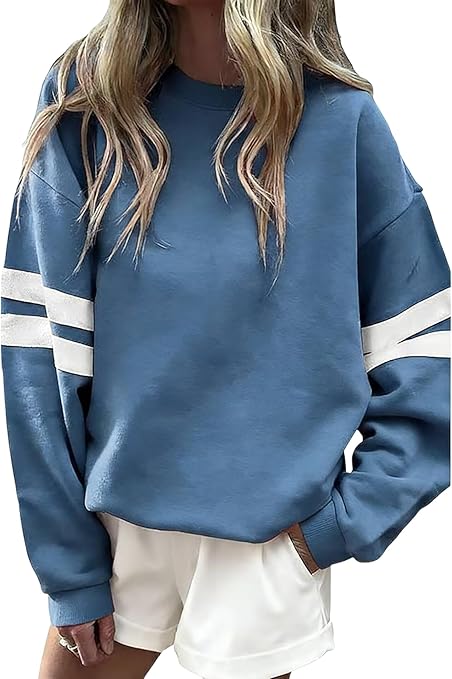 CUSTOMIZABLE VARSITY SCHOOL SPIRIT DROP SHOULDER SWEATSHIRT