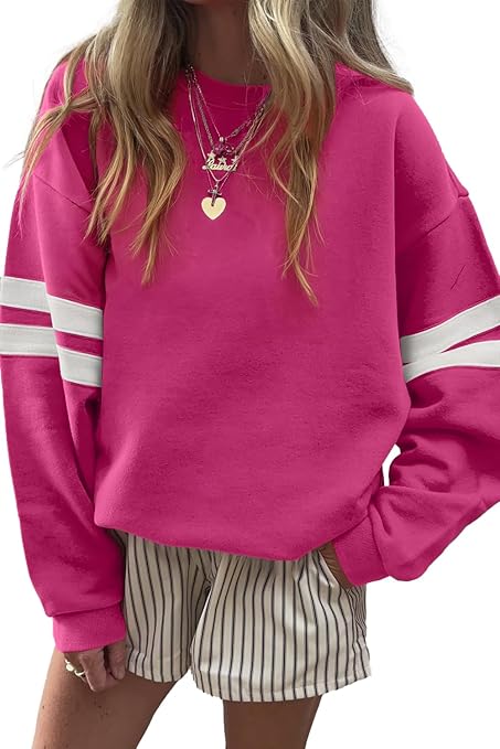 CUSTOMIZABLE VARSITY SCHOOL SPIRIT DROP SHOULDER SWEATSHIRT