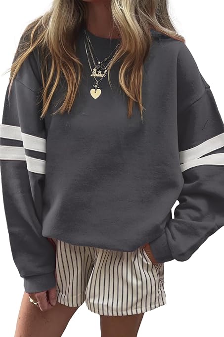 CUSTOMIZABLE VARSITY SCHOOL SPIRIT DROP SHOULDER SWEATSHIRT