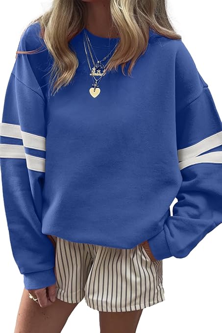 CUSTOMIZABLE VARSITY SCHOOL SPIRIT DROP SHOULDER SWEATSHIRT