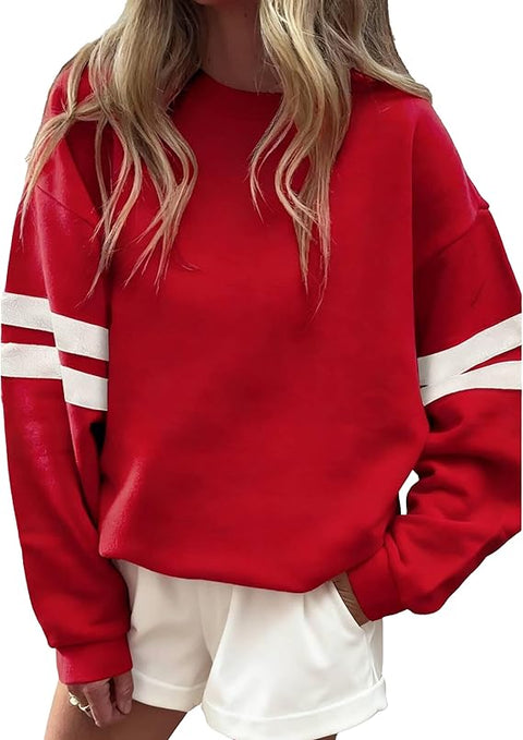 CUSTOMIZABLE VARSITY SCHOOL SPIRIT DROP SHOULDER SWEATSHIRT