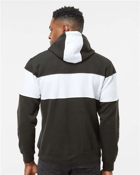 VARSITY FLEECE COLORBLOCK CUSTOMIZABLE HOODED SWEATSHIRT