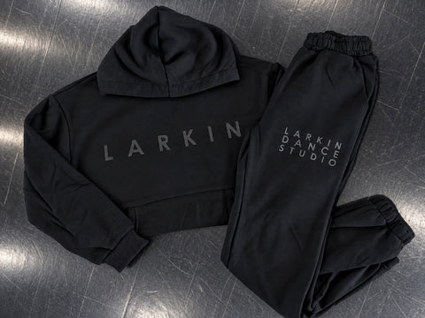 BLACK ON BLACK SWEAT SET - YOUTH