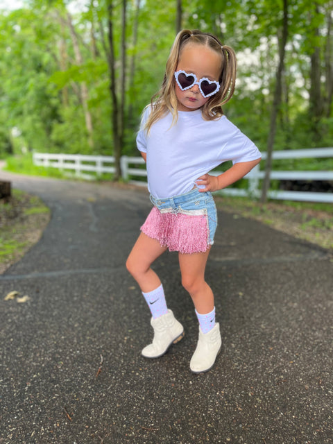 CUSTOMIZED FRINGE SHORTS