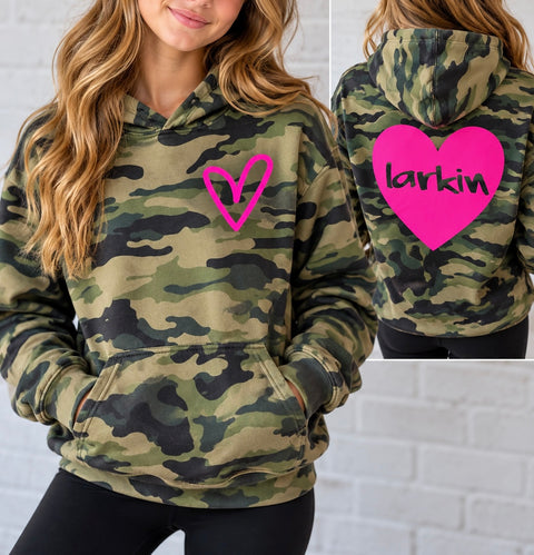 CUSTOMIZABLE CAMO HOODIE