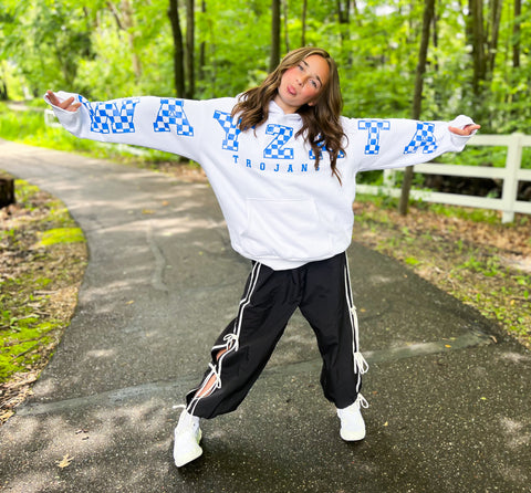 CUSTOMIZABLE CHECKERED HOODIE