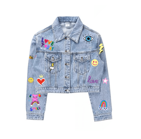 YOU ROCK PAINTED DENIM JACKET