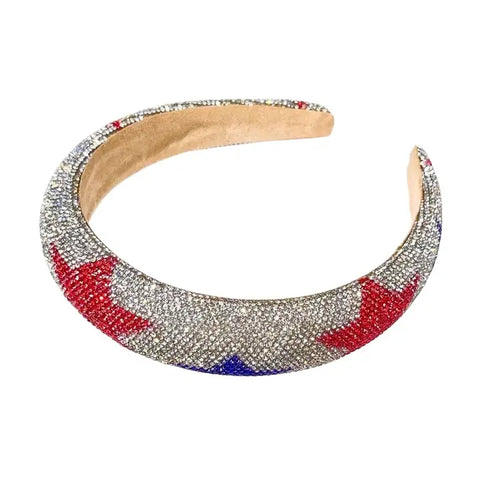 PATRIOTIC STAR CRYSTAL HEADBAND