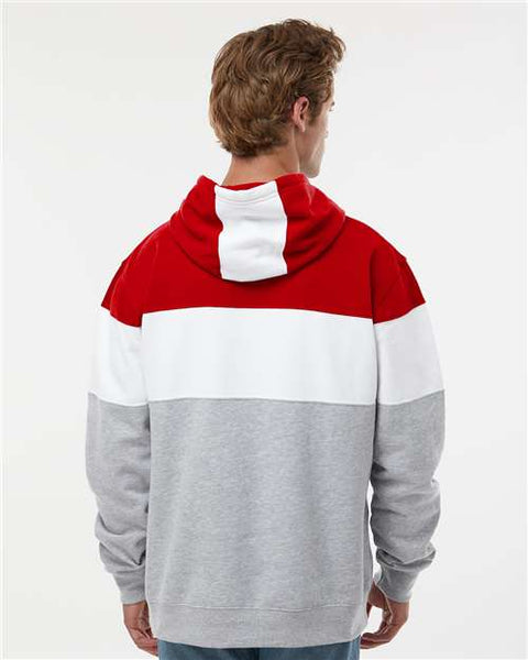 VARSITY FLEECE COLORBLOCK CUSTOMIZABLE HOODED SWEATSHIRT