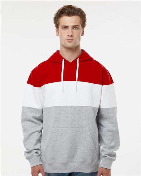 VARSITY FLEECE COLORBLOCK CUSTOMIZABLE HOODED SWEATSHIRT