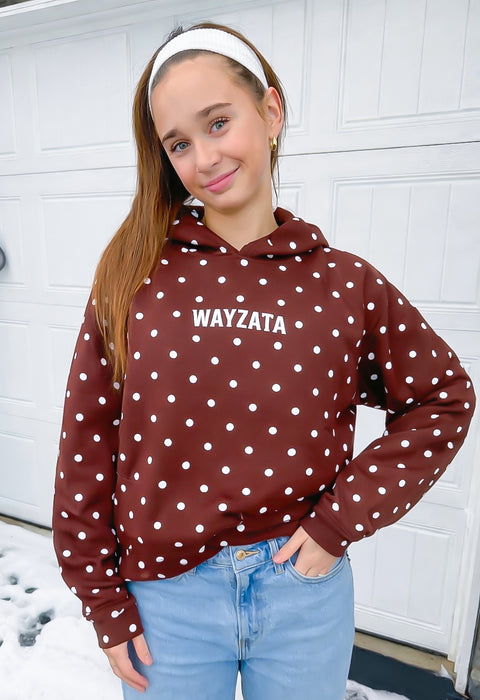CUSTOMIZED POLKA DOT HOODIE