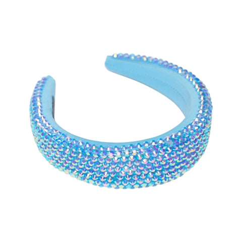 GIRLS PUFFED COLORED RHINESTONE HEADBAND