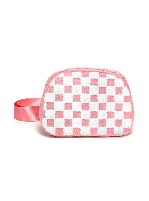 PINK CHECKER BELT BAG