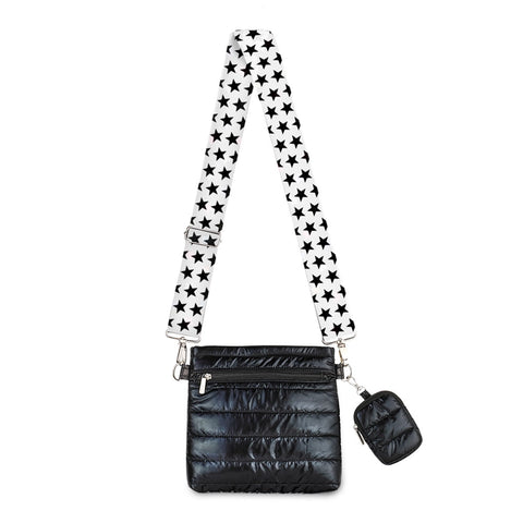 BLACK PUFFER CROSSBODY