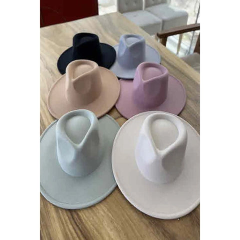 FLAT BRIM FEDORA