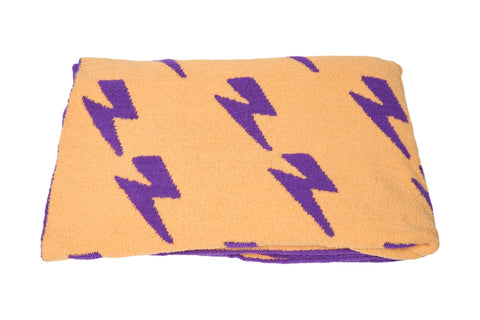 SMILEY & LIGHTNING PLUSH THROW BLANKETS