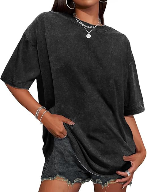 ADULT OVERSIZED STONEWASHED TEE - Customizable