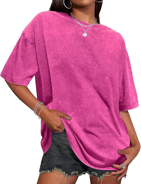 ADULT OVERSIZED STONEWASHED TEE - Customizable