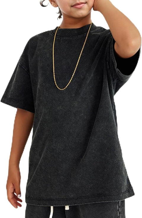 YOUTH OVERSIZED STONEWASHED TEE - Customizable