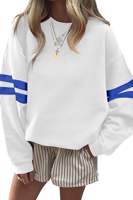 CUSTOMIZABLE VARSITY SCHOOL SPIRIT DROP SHOULDER SWEATSHIRT