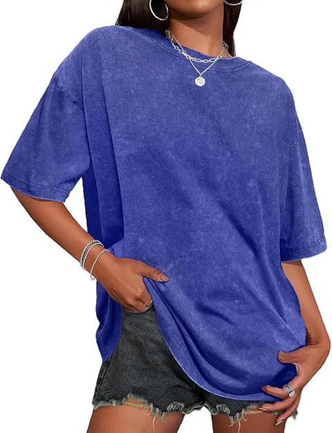 ADULT OVERSIZED STONEWASHED TEE - Customizable