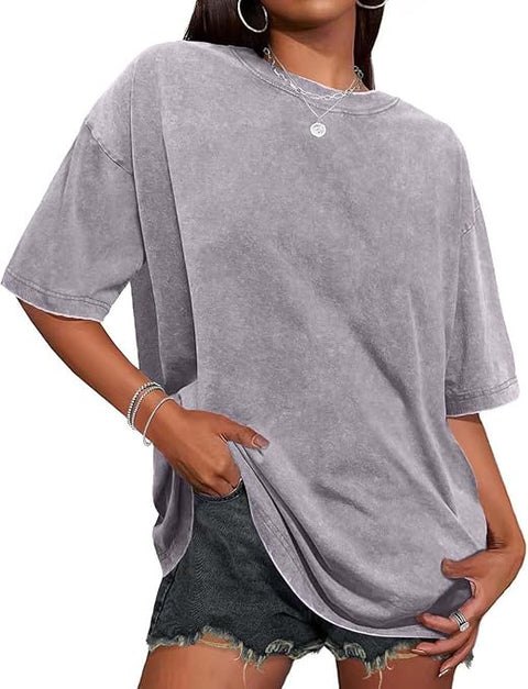 ADULT OVERSIZED STONEWASHED TEE - Customizable