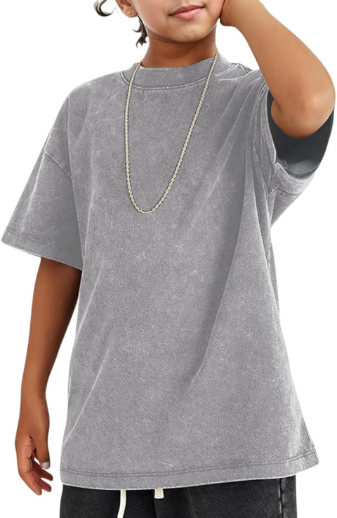 YOUTH OVERSIZED STONEWASHED TEE - Customizable