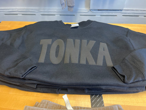 TONKA BLACK CREWNECK SWEATSHIRT