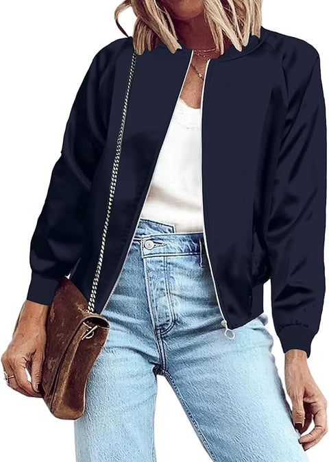 CUSTOMIZED RHINESTONE SILK BOMBER JACKET