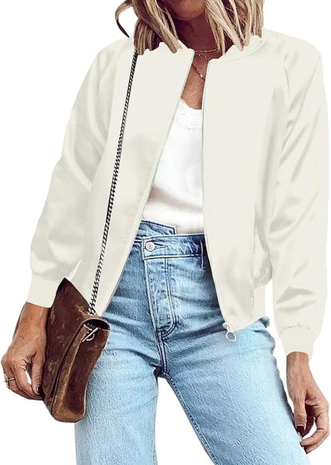 CUSTOMIZED RHINESTONE SILK BOMBER JACKET