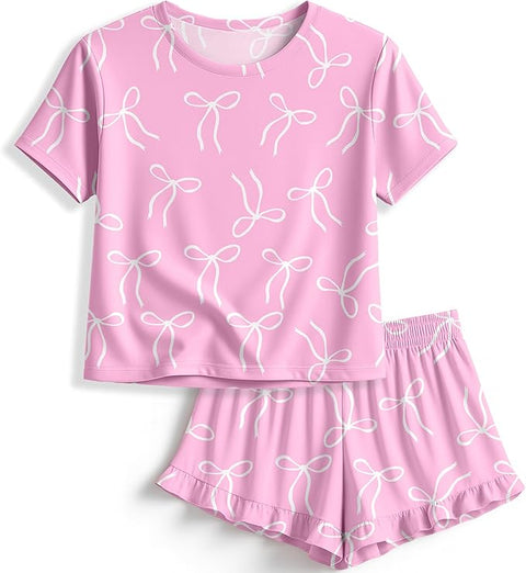 BOW PAJAMA SET - CUSTOM BACK