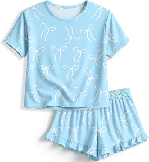BOW PAJAMA SET - CUSTOM BACK