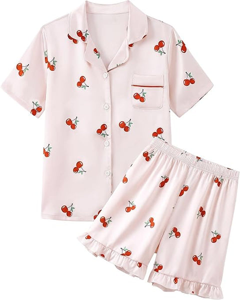 SILK SATIN PAJAMA SET - CUSTOMIZED BACK