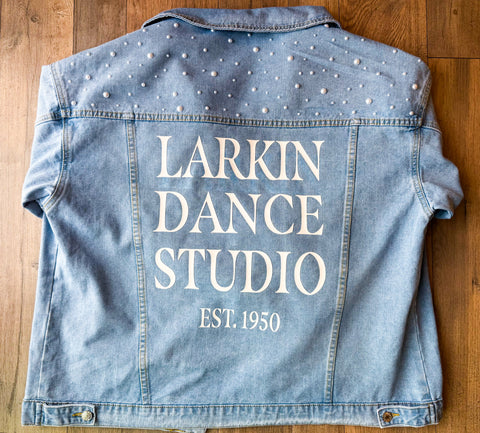 ADULT CUSTOMIZED (PEARL) DENIM JACKET - PEARLS OPTIONAL