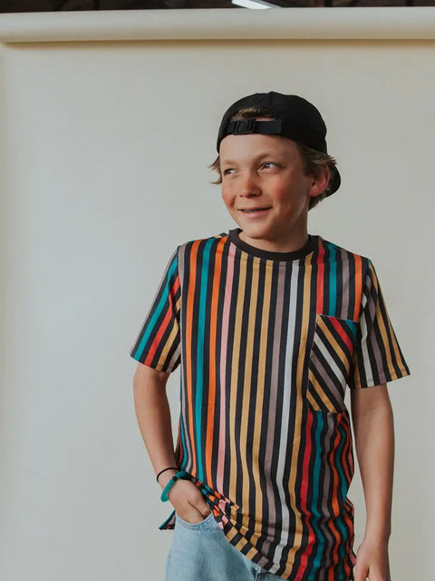 VERTICAL STRIPE KIDS TEE