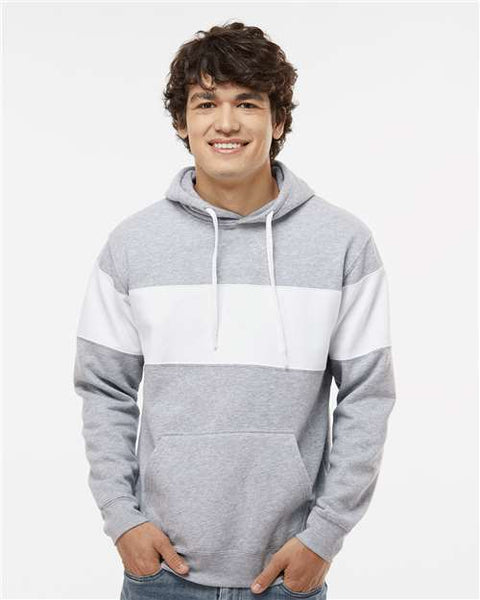 VARSITY FLEECE COLORBLOCK CUSTOMIZABLE HOODED SWEATSHIRT