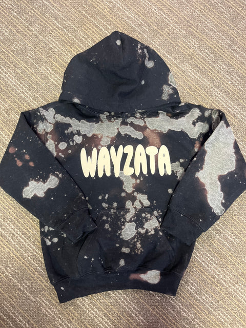 CUSTOMIZED BLEACH SPLATTER SCHOOL HOODIE - Youth Sizes