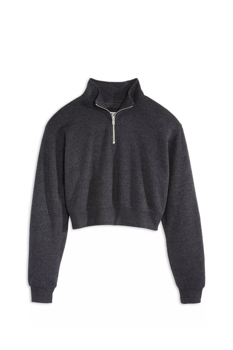 DYLAN 3/4 SWEATSHIRT - HEATHER CHARCOAL