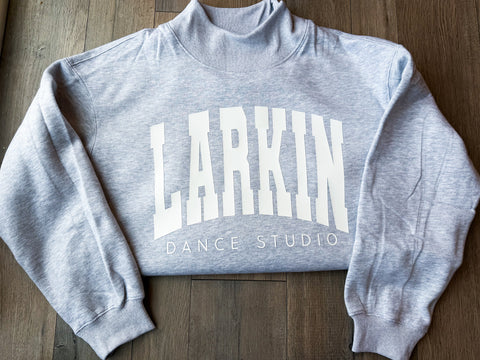 CUSTOMIZABLE MOCK TURTLENECK SWEATSHIRT