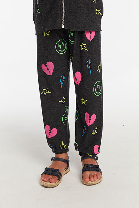 NEON HEART AND SMILES JOGGERS