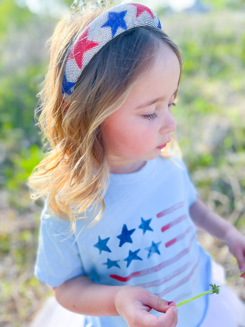 FLAG BOXY CROP TEE