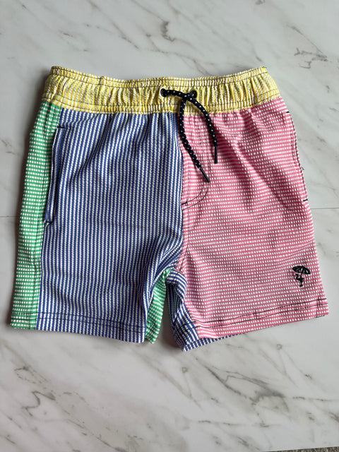 MULTI COLOR SWEERSUCKER SWIM TRUNKS