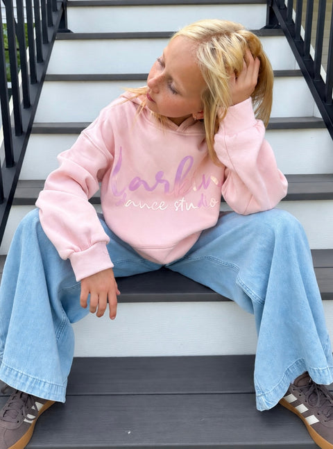 CUSTOMIZED PINK PEARL VINYL HOODIE