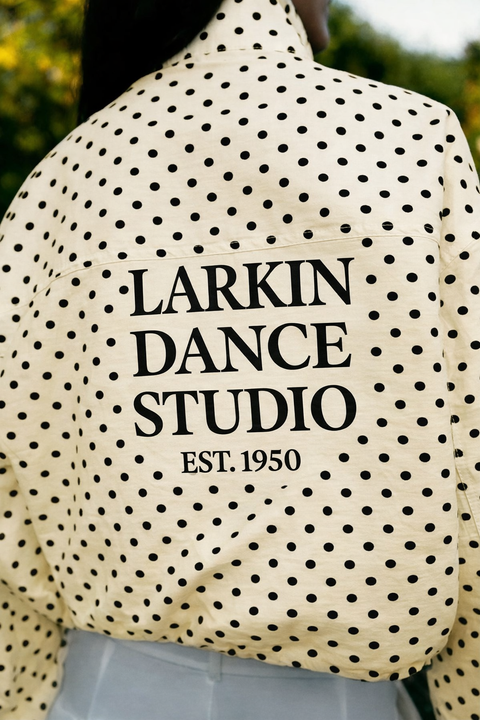 CUSTOMIZED ADULT POLKA DOTTED JACKET