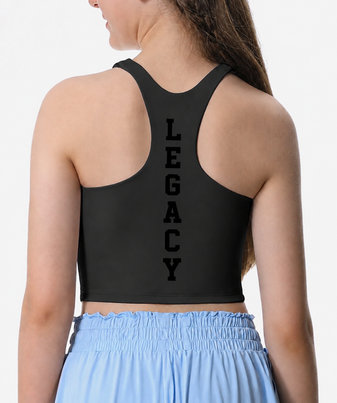 YOUTH BRICK VINYL - front and back- Customizable double lined racerback tank.