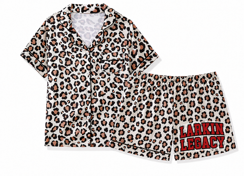 SILK SATIN PAJAMA SET - CUSTOMIZED BACK